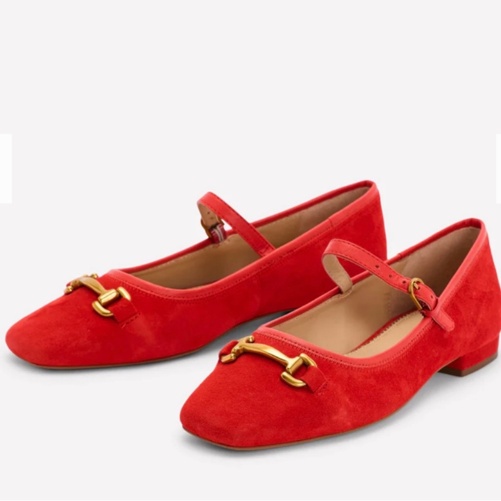 New BODEN Iris Snaffle Mary Jane Flats Size 6
